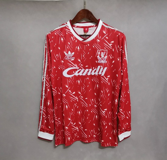 AAA Quality Liverpool 89/91 Home Long Soccer Jersey